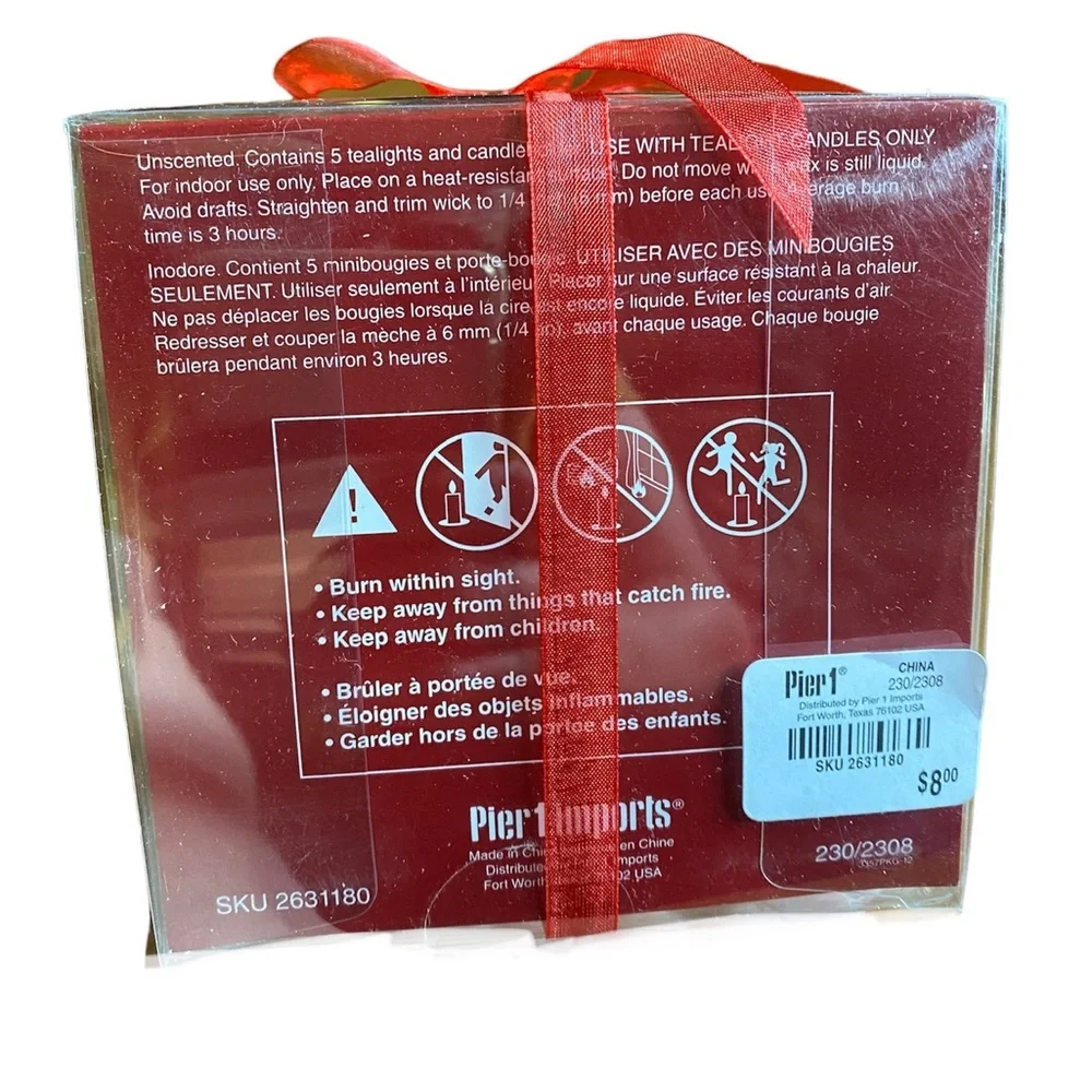 NIB Pier 1 Imports Tealight Gift Set
